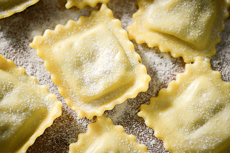 ravioli ricotta e spinaci